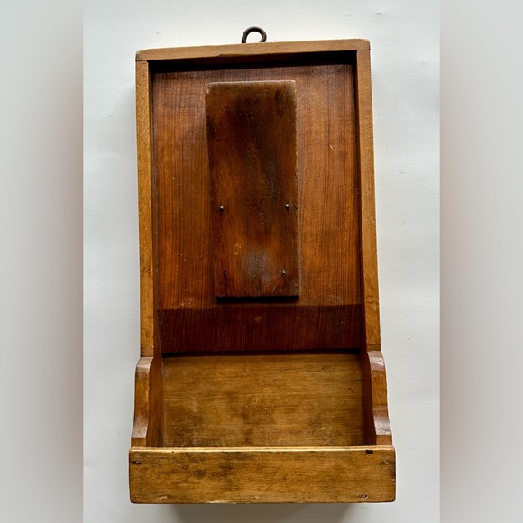 Antique Pine Pumice Box, Scrub Box, Wall Box - Picture 2 of 7